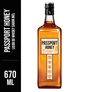 Licor Whisky e Mel Passport Garrafa 670ml