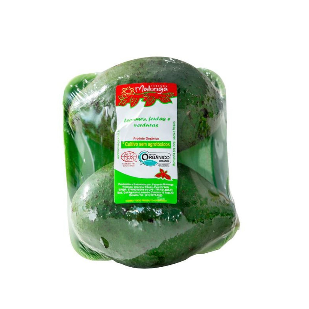 Abacate Malunga Orgânico 600g | Bretas Supermercado