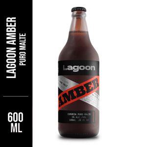 Cerveja Lagoon Amber Lager Garrafa 600ml