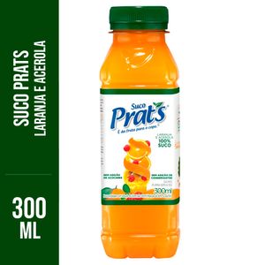 Suco Prats Misto s/ Adição de Açúcar Laranja, Acerola e Maçã 300ml