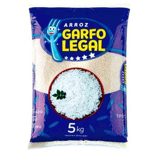 Arroz Branco Garfo Legal Pacote 5Kg