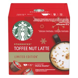 Café c/ Leite em Cápsula Starbucks Toffee Nut Latte 127g