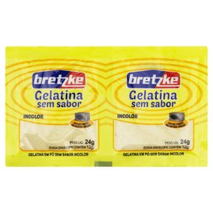 Gelatina em Pó Bretzke s/Sabor Sachê 24g