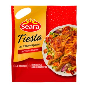 Frango Fiesta Seara ao Vinho Branco na Churrasqueira Temperado Congelado1.3Kg