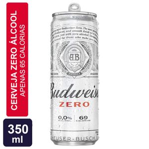 Cerveja Budweiser Zero Álcool Lata 350ml