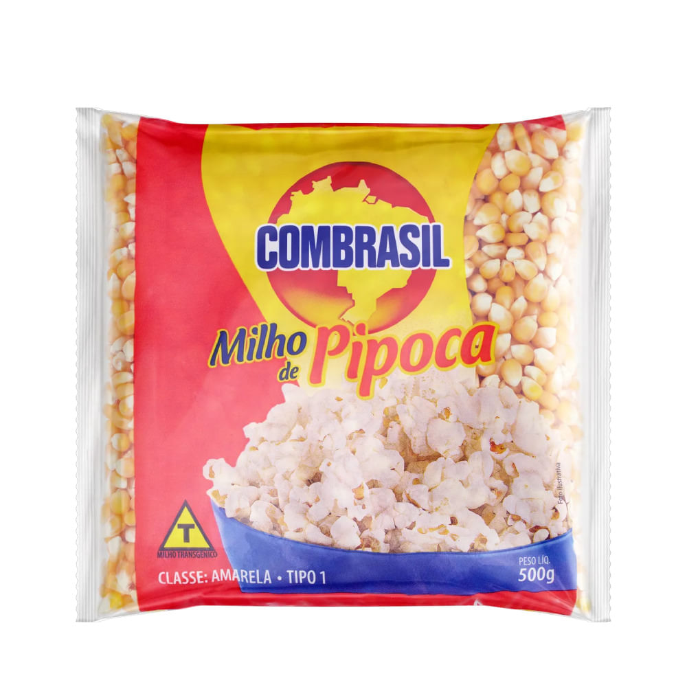 Milho para Pipoca Combrasil Pacote com 500g