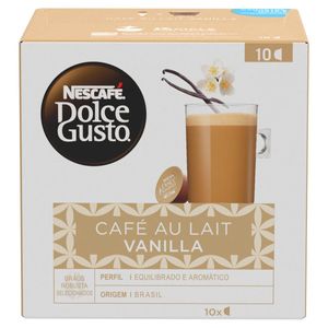 Café em Cápsula Nescafé Dolce Gusto au Lait Vanilla Caixa 110g c/ 10 Unid