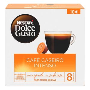 Café em Cápsula Nescafé Dolce Gusto Torrado e Moído Caseiro Intenso Caixa 90g c/ 10 de 9g Cada