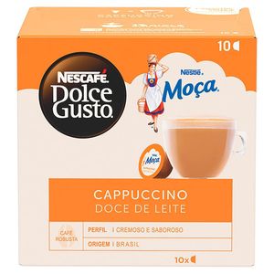 Cappuccino em Cápsula Nescafé Dolce Gusto Moça Doce de Leite Caixa 17g c/ 10 Unid