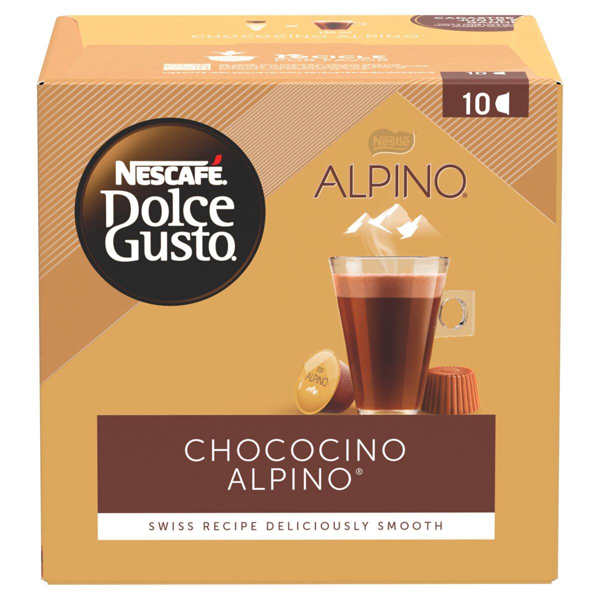 Chococino em Cápsula Nescafé Dolce Gusto Alpino Caixa 180g c/ 10
