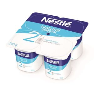 Iogurte Integral Natural Nestlé Bandeja 340g c/ 4 Unid