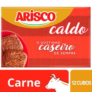 Caldo em Tablete Arisco Carne Caixa 114g c/ 12 Unid