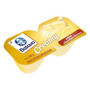 Sobremesa Láctea Batavo Creamy Chocolate Branco Bandeja 180g com 2 Unidades