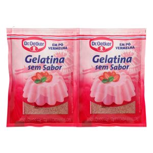 Gelatina em Pó Dr.Oetker s/ Sabor Vermelha 24g