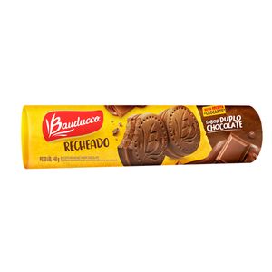 Biscoito Recheado Bauducco c/ Recheio Duplo Chocolate 140g