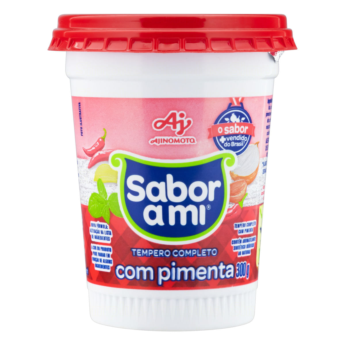 Encontraproduto.com.br - Tempero Completo Sabor Ami Com Pimenta Pote com 300g