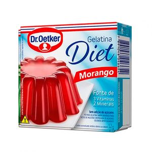 Gelatina em Pó Dr. Oetker Diet Morango 12g