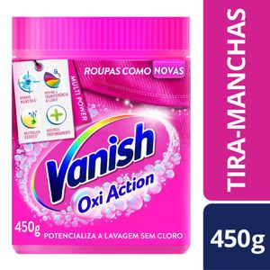 Tira Manchas Vanish em Pó Oxi Action para Roupas Coloridas 450g