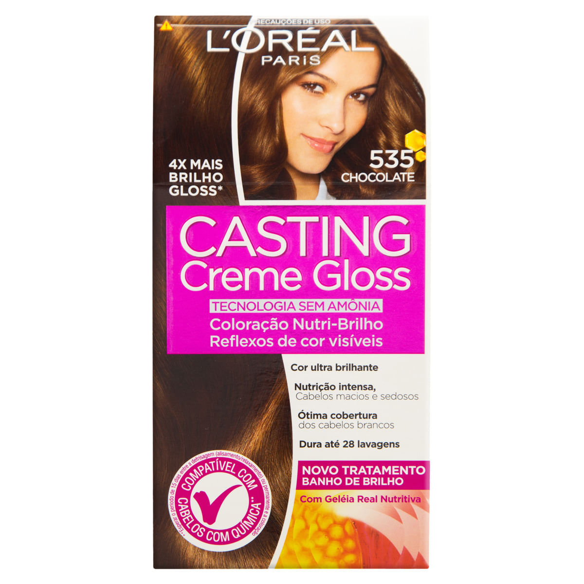 Coloração Casting Creme Gloss Chocolate 535 | Bretas Supermercado