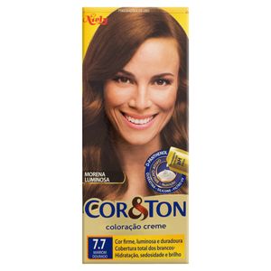 Coloração Cor&Ton Marrom 7.7 125g