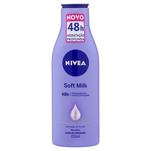 Loção Hidratante Nivea Soft Milk Manteiga de Karité Pele Seca Frasco 200ml