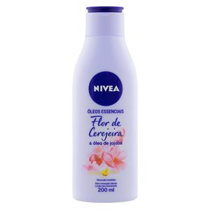 Loção Hidratante Nivea Óleos Essenciais Flor de Cerejeira & Óleo de Jojoba 200ml