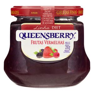 Geleia Queensberry Diet sem Açúcar Frutas Vermelhas Vidro 280g