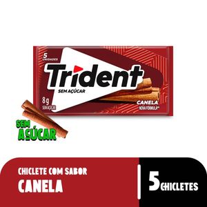 Goma de Mascar Trident sem Açúcar Canela 8g com 5 Unid