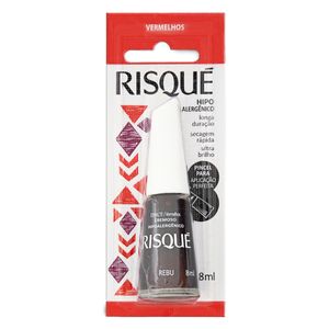 Esmalte Risqué Cremoso Vermelhos Rebu 8ml