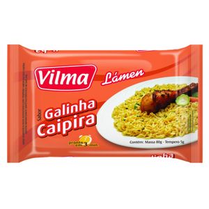 Macarrão Instantêneo Vilma Lámen Galinha Caipira 85g