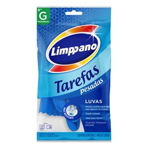 Luva Limpanno p/ Tarefas Pesadas Azul G