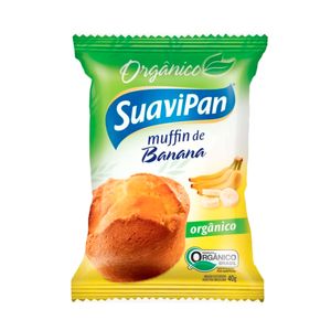 Muffin Suavipan Orgânico Banana Pacote 40g