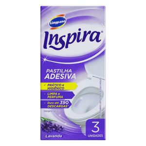 Detergente Sanitário Pastilha Adesiva Lavanda Inspira 3 Unid