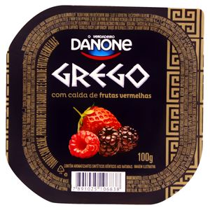 Iogurte Grego Danone c/ Calda de Frutas Vermelhas Pote 100g