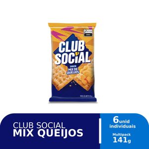 Biscoito Club Social Queijo 141g com 6 Unidades