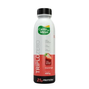 Iogurte Canto de Minas Triplo Zero Morango 480g