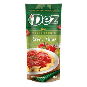 Molho de Tomate Dez  Ervas Finas 340g