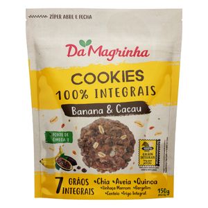 Biscoito Cookies Integral Da Magrinha Banana e Cacau 150g