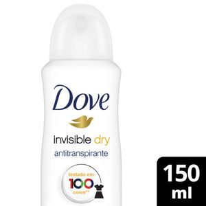 Desodorante Antitranspirante Aerosol Dove Invisible Dry 150ml