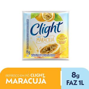 Refresco em Pó Clight Zero Açúcar Maracujá 8g