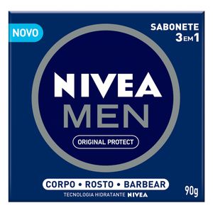 Sabonete em Barra Nivea Men Original Protect 3 em 1 90g
