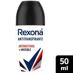 Desodorante Roll On Rexona Women Antibacterial e Invisible 50ml