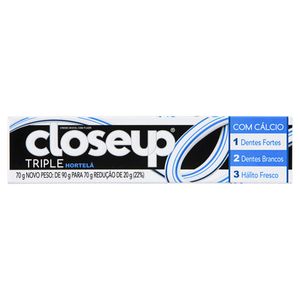 Creme Dental Closeip Triple Hortelã 70g