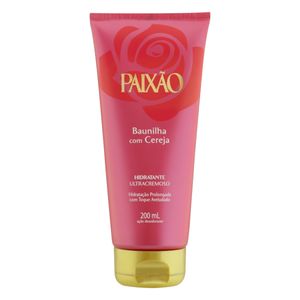 Loção Hidratante Paixão Baunilha c/ Cereja Bisnaga 200ml