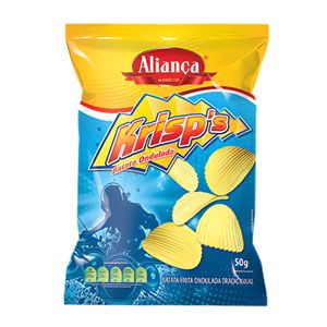 Batata Frita Ondulada Aliança Krisps Original 50g