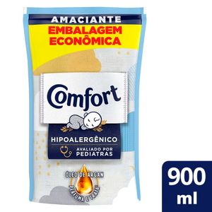 Amaciante Comfort Concentrado Puro Cuidado Refil 900ml Embalagem Econômica