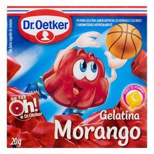 Gelatina em Pó Dr.Oetker Morango Caixa 20g