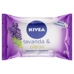 Sabonete em Barra Nivea Hidratante Lavanda & Óleos Flow Pack 85g