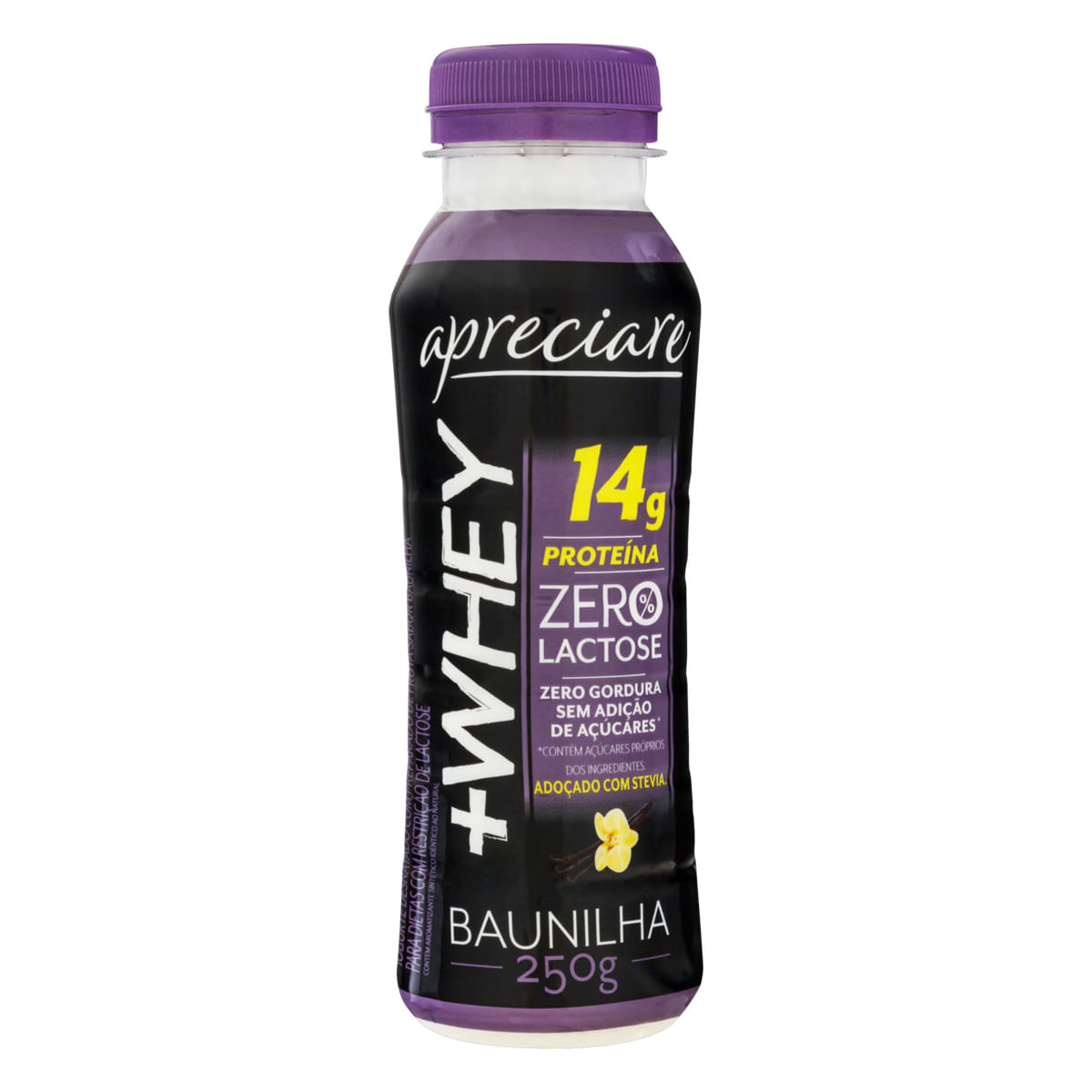 Iogurte Apreciare +Whey 14g Proteína de Fruta Baunilha Zero Lactose s ...