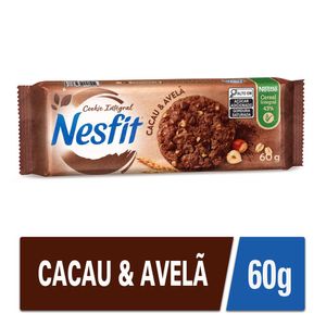 Biscoito Cookies Integral Nesfit Cacau/Avelã 60g